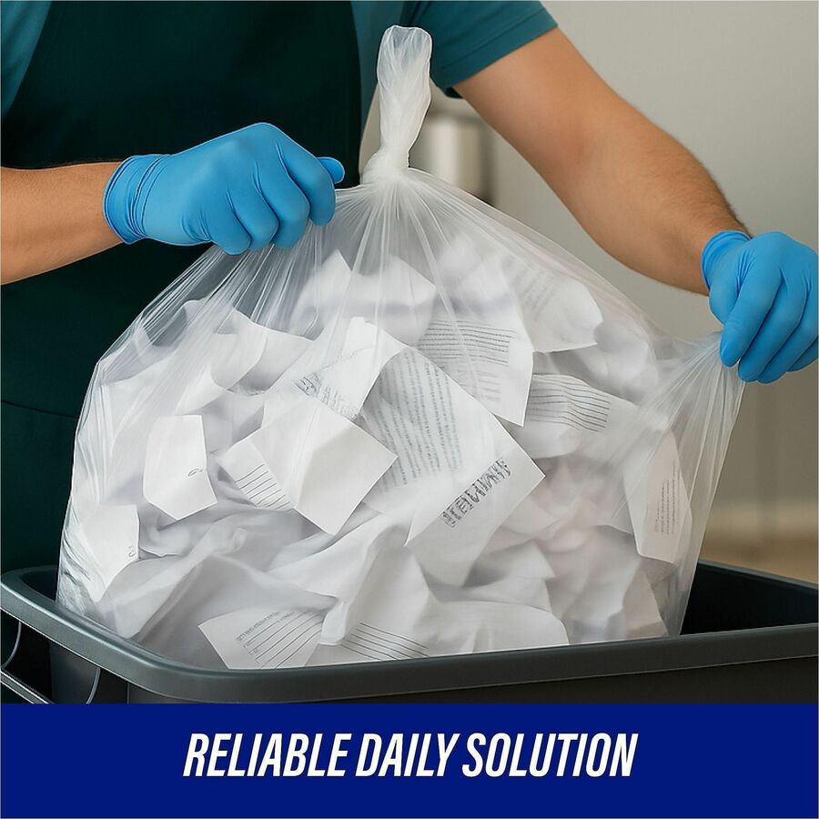 Genuine Joe Clear Trash Can Liners - Alternate-Image5