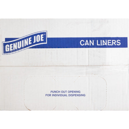 Genuine Joe Clear Trash Can Liners - Top