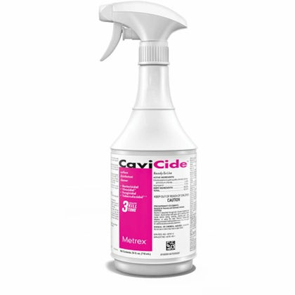 Cavicide Surface Disinfectant Spray Cleaner - 24 fl oz (0.8 quart) - Recommended For: Fungi Remover - Disinfectant, Non-toxic, Rinse-free, Fragrance-free, Caustic-free - 1 Each