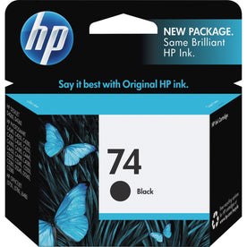 HP 74 (CB335WN) Original Inkjet Ink Cartridge - Black - 1 Each - 2000