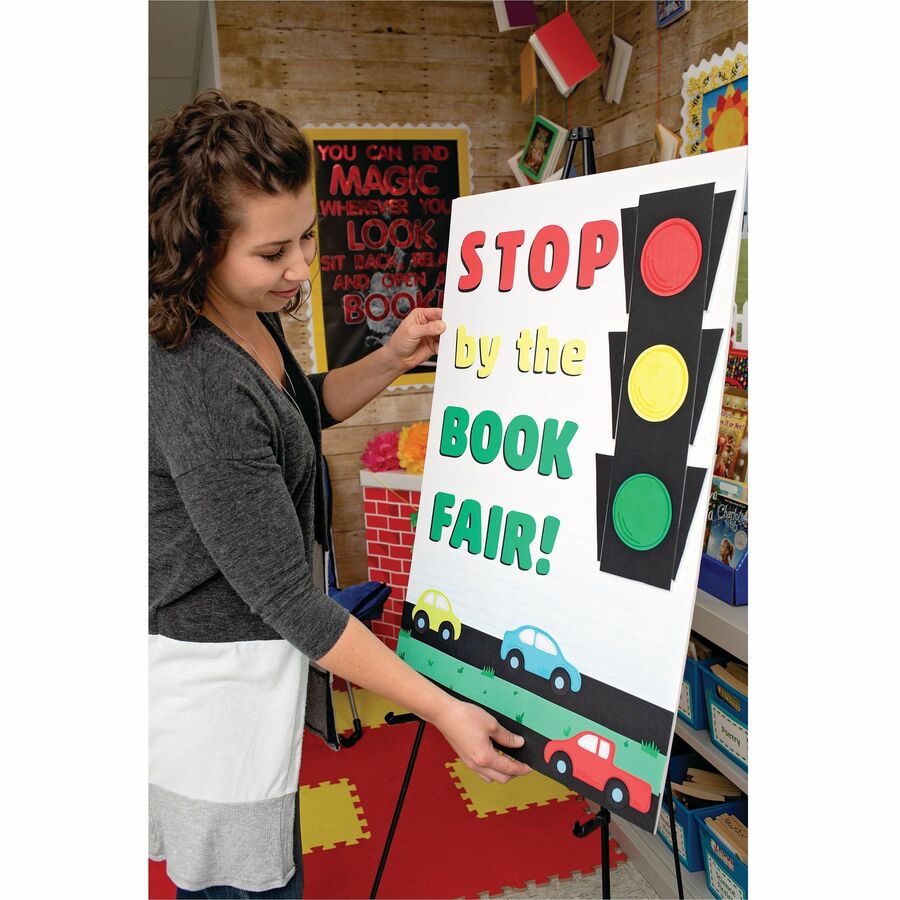 UCreate Foam Board - Mounting, Classroom, Craft, Frame, Display, School Project - 22" Height x 28" Width x 187.5 mil Thickness - White - Polystyrene - 5 / Carton