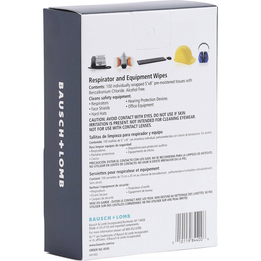 Bausch + Lomb Sight Savers XL Equipment Wipes - Rear