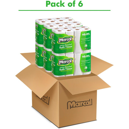 Marcal 100% Recycled Soft/Strong Bath Tissue - Alternate-Image1