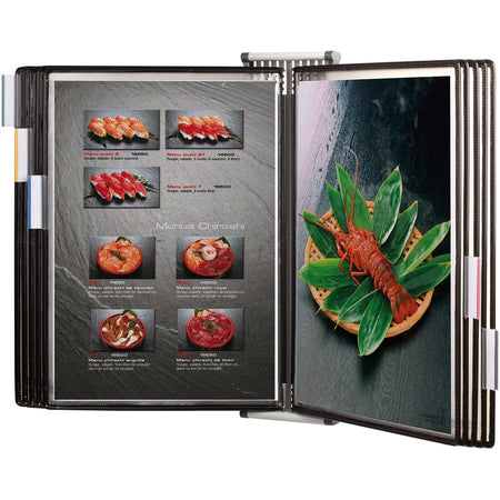Djois by Tarifold Wall-Mountable Antimicrobial Reference Display Unit - Left