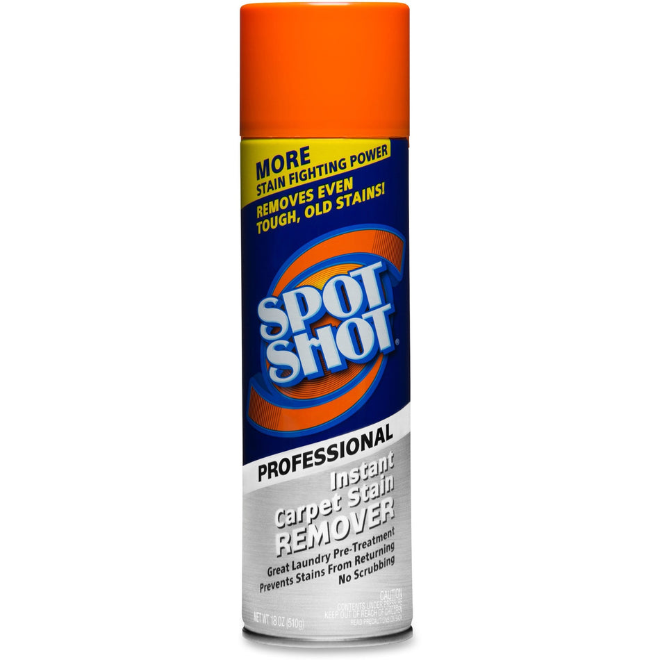 Spot Shot Professional Instant Carpet Stain Remover - For Shoe Polish - 18 fl oz (0.6 quart) - Recommended For: Stain Remover, Coffee Remover, Wine Remover, Soil Remover, Ink Remover, Lipstick Remover, Blood Remover - Odor Neutralizer - 1 Each