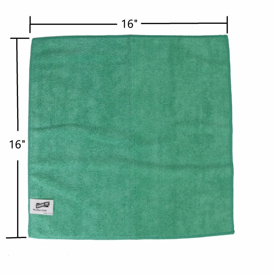 Genuine Joe Color-coded Microfiber Cleaning Cloths - Top