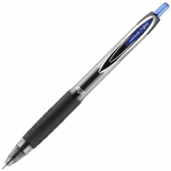 uniball&#8482; 207 Needle Gel Pens - 0.7 mm Medium Needle Pen Point - Retractable - Blue Ink - Blue Barrel - 1 Each