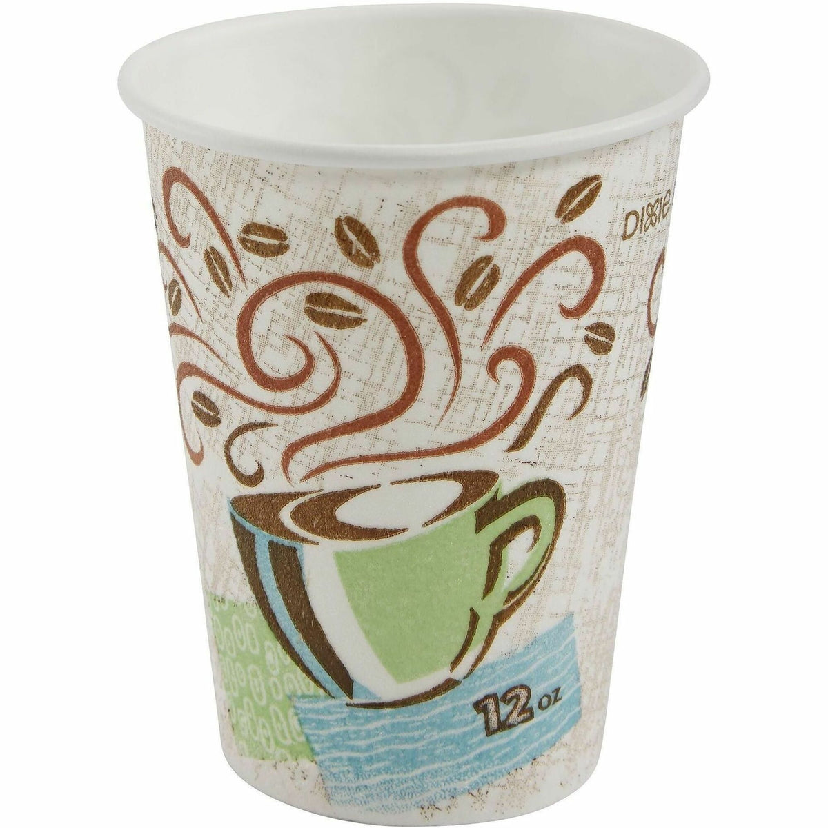 Dixie PerfecTouch 12 oz Insulated Paper Hot Coffee Cups by GP Pro - 2000