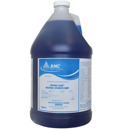 RMC Enviro Care Neutral Disinfectant - Concentrate - 128 fl oz (4 quart) - pH Neutral - Blue - 1 Each