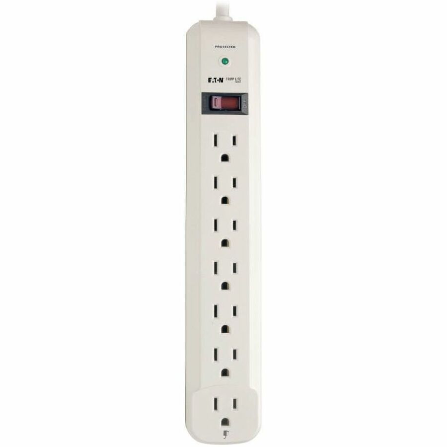 Tripp Lite series Economical AC 7-Outlet Surge Protector - Gray - NEMA 5-15P - 7 x NEMA 5-15R - 1800 VA - 1080 J - 120 V AC Input - 120 V AC Output - 25 ft