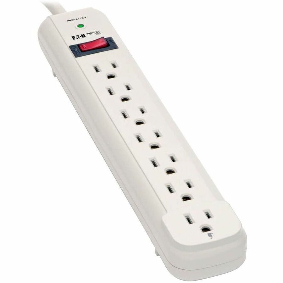 Tripp Lite series Economical AC 7-Outlet Surge Protector - Gray - NEMA 5-15P - 7 x NEMA 5-15R - 1800 VA - 1080 J - 120 V AC Input - 120 V AC Output - 25 ft