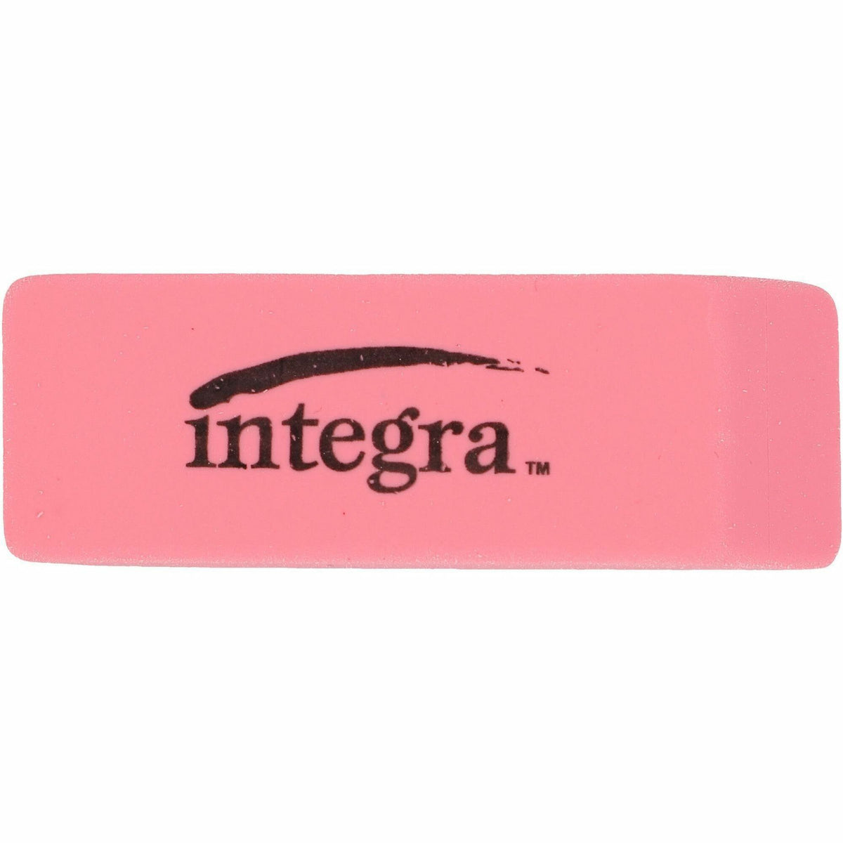 Integra Pink Pencil Eraser - Pink - 2" Width x 0.8" Height x 0.4" Depth - 1 Each - Soft, Pliable, Latex-free