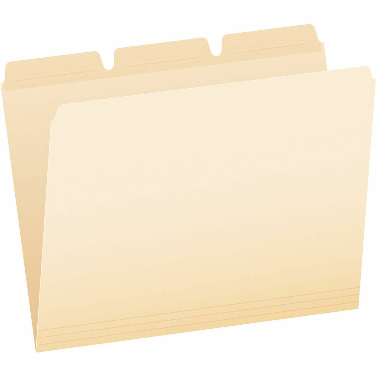Pendaflex Ready-Tab 1/3 Tab Cut Letter Recycled Top Tab File Folder - 8 1/2" x 11" - Top Tab Location - Assorted Tab Position - Manila - Reinforced Tab - 10% Recycled - 50 / Pack