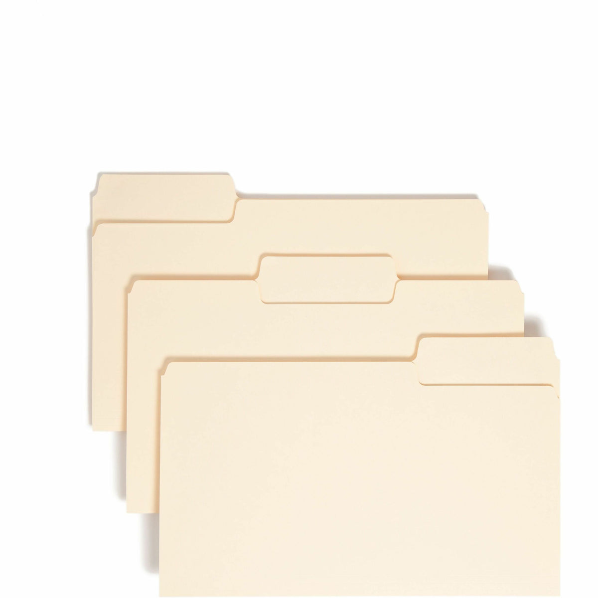Smead SuperTab 1/3 Tab Cut Legal Recycled Top Tab File Folder - 8 1/2" x 14" - 3/4" Expansion - Top Tab Location - Assorted Tab Position - 11 pt. - 1 Plys - Manila - Label - 10% Recycled - 100 / Box