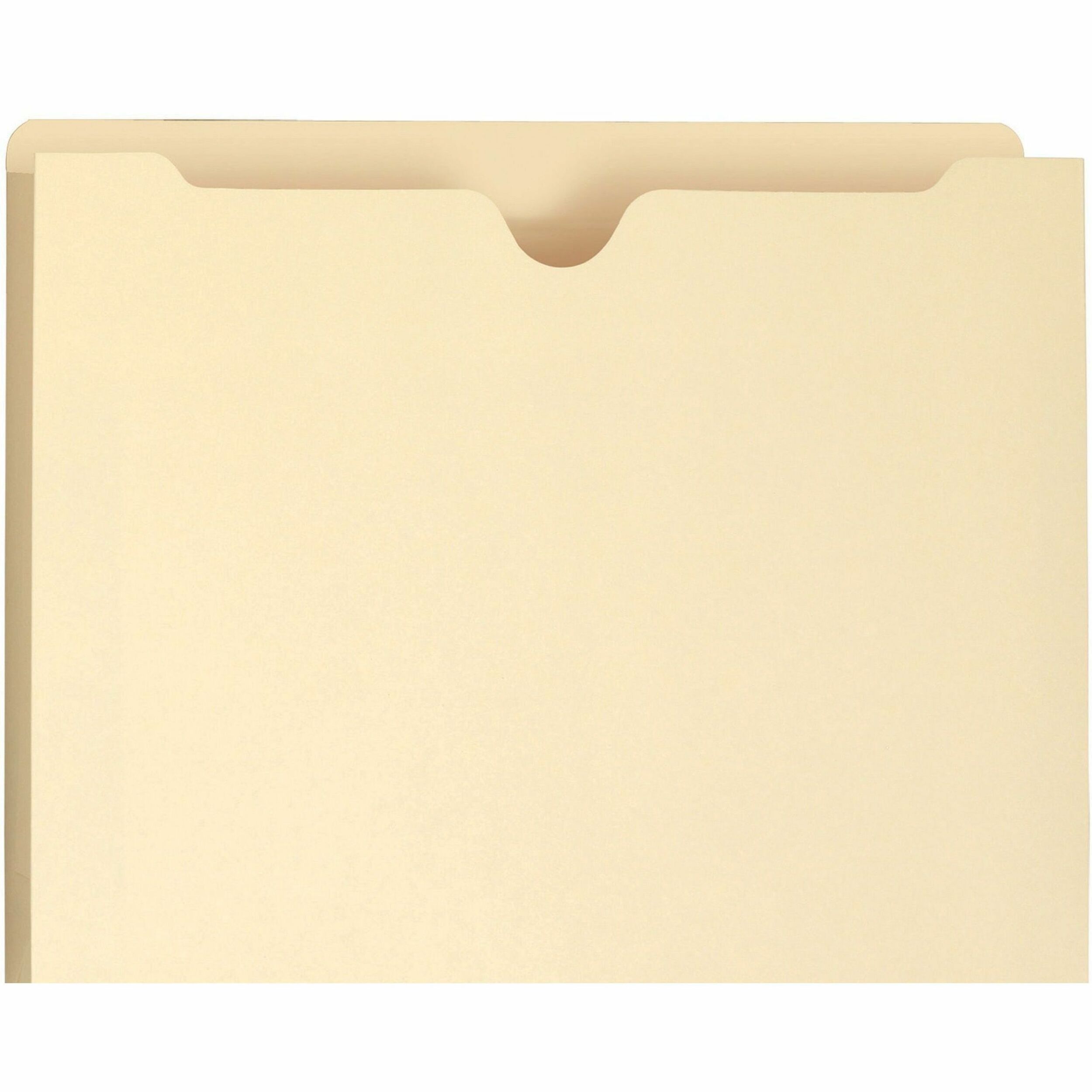 Smead Letter Recycled File Jacket - 8 1/2" x 11" - 1" Expansion - 11 pt. - 1 Plys - Manila - Slip Resistant - 10% Recycled - 50 / Box