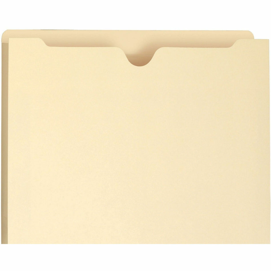 Smead Letter Recycled File Jacket - 8 1/2" x 11" - 1" Expansion - 11 pt. - 1 Plys - Manila - Slip Resistant - 10% Recycled - 50 / Box
