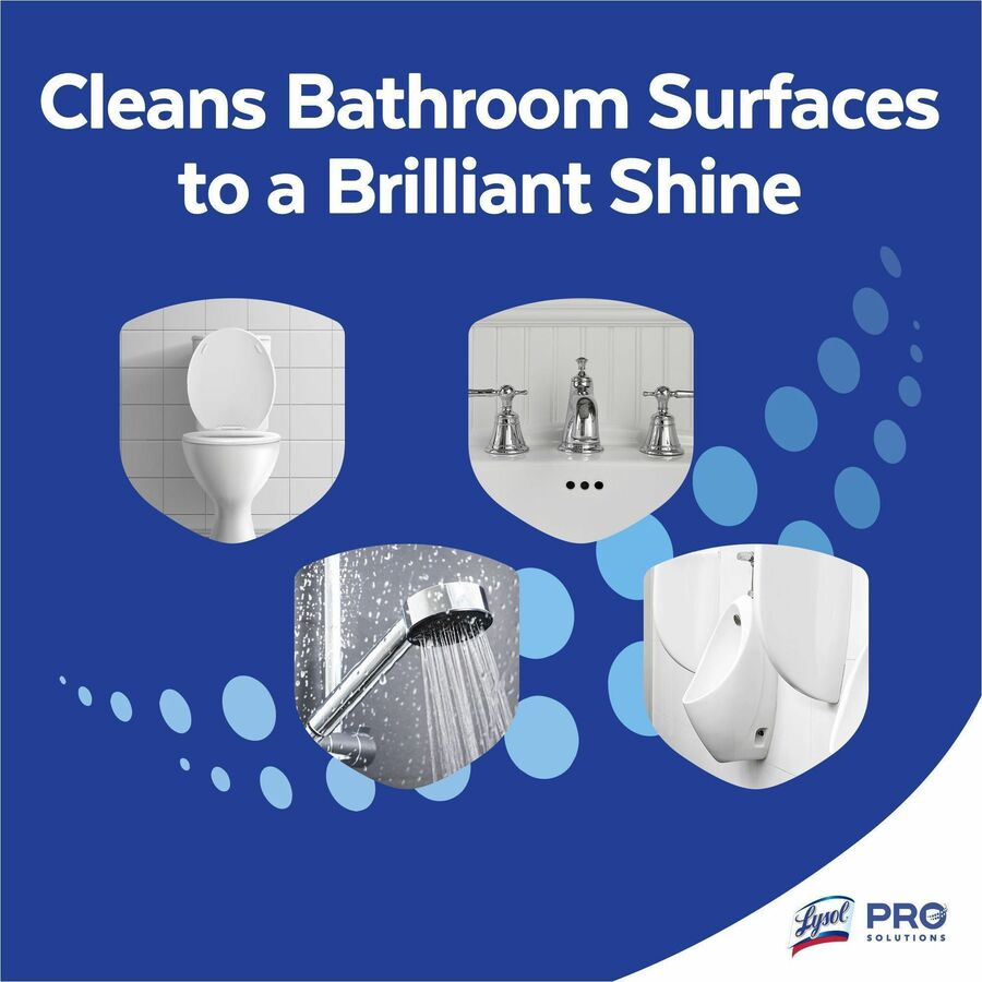 Professional Lysol Disinfectant Bathroom Cleaner - For Fiberglass, Nonporous Surface, Stainless Steel, Hard Surface, Plastic Surface - Ready-To-Use - 32 fl oz (1 quart) - Fresh Clean Scent - Pleasant Scent - 12 / Carton