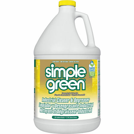 Simple Green Industrial Cleaner/Degreaser - For Washable Surface - Concentrate - 128 fl oz (4 quart) - Lemon Scent - Recommended For: Coffee Remover, Lipstick Remover, Ink Remover, Grease Remover - Non-toxic - Lemon - 1 Each