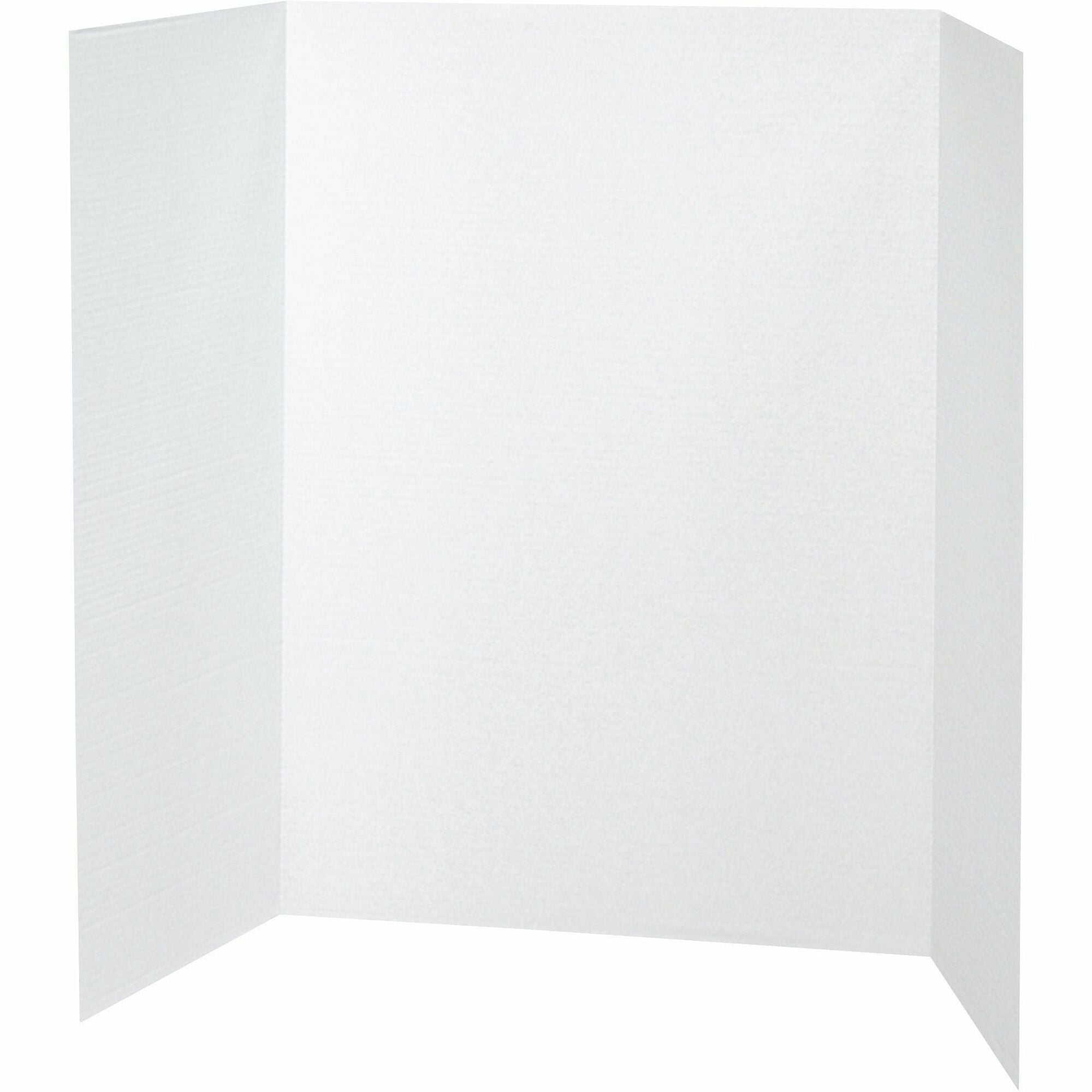 Pacon Presentation Boards - 36" Board Height x 48" Board Width - White Surface - 24 / Carton