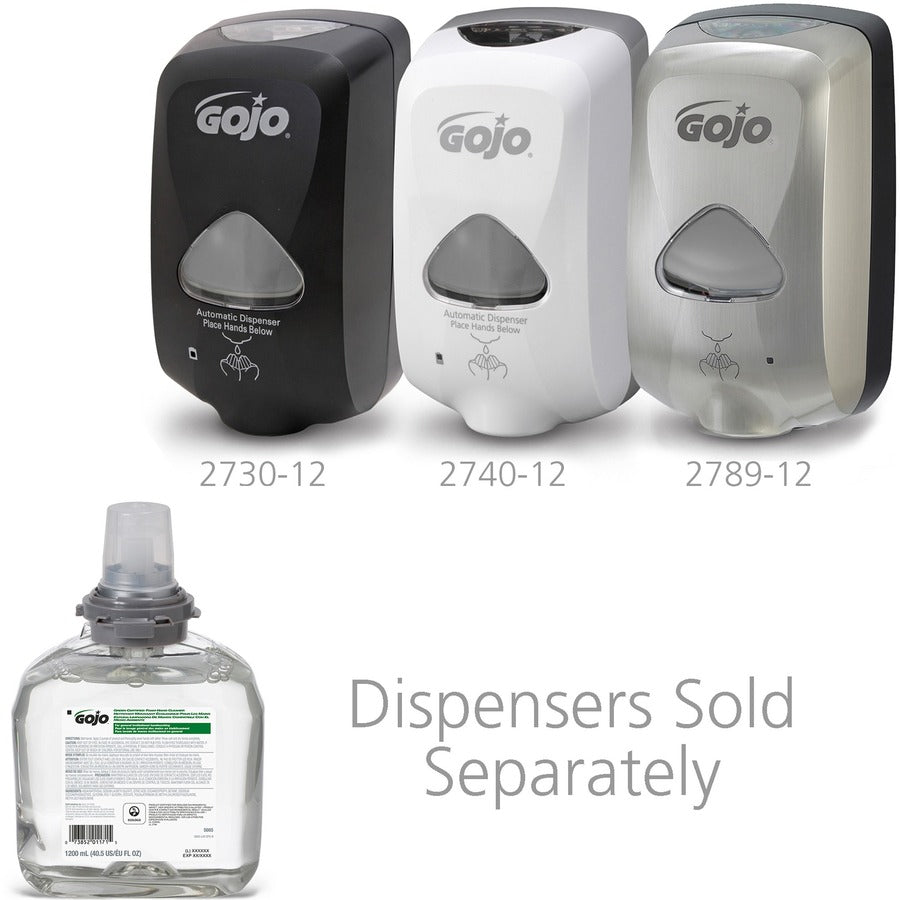 Gojo® TFX Dispenser Green Certified Foam Hand Cleaner - 1.27 quart - Hand - Green - Bio-based - 1 Each