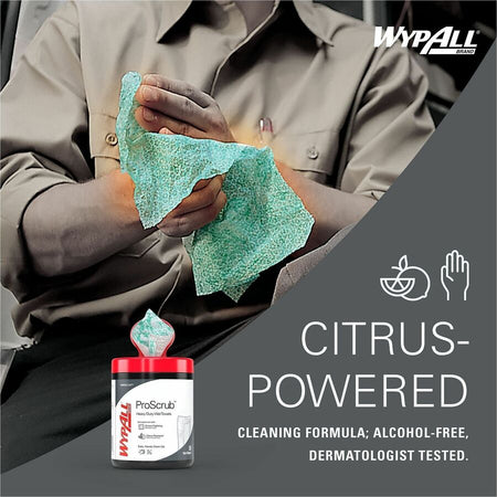 Wypall PowerClean ProScrub Heavy Duty Wet Towels - Alternate-Image4