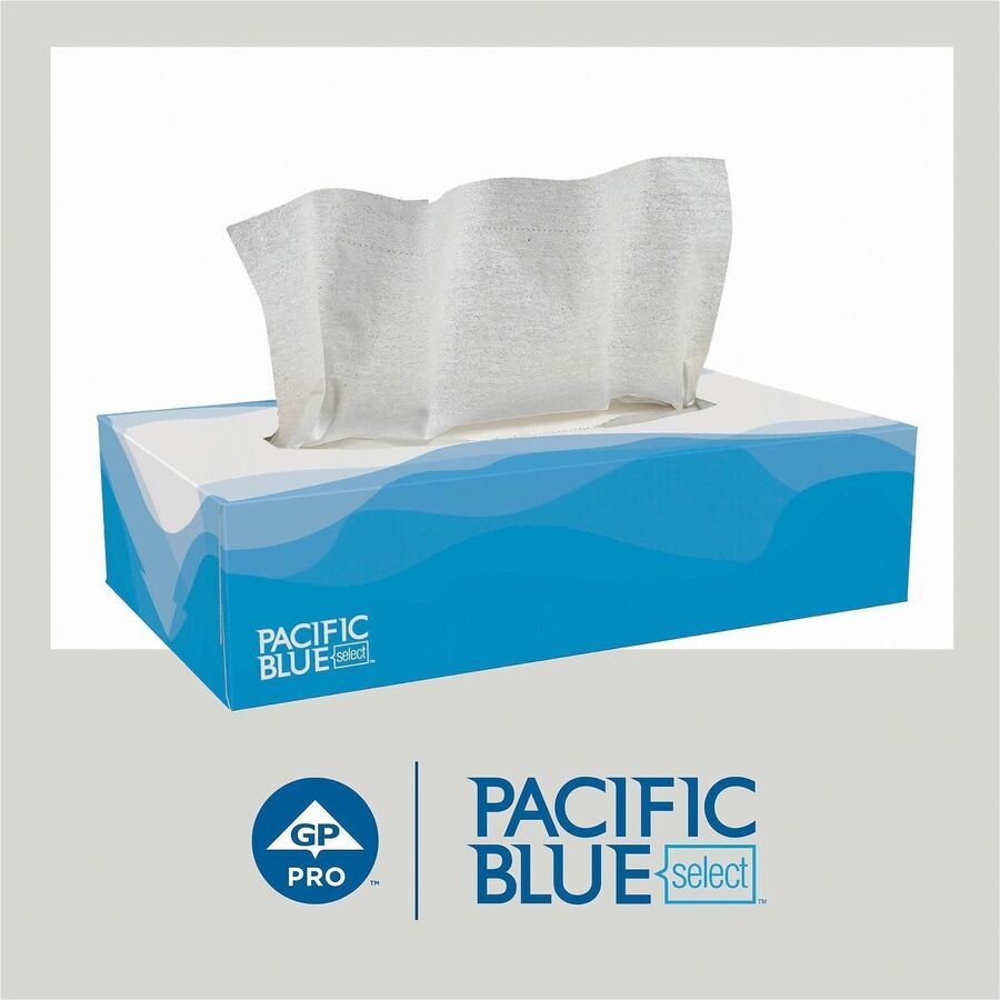 Pacific Blue Select Facial Tissue by GP Pro - Flat Box - Right