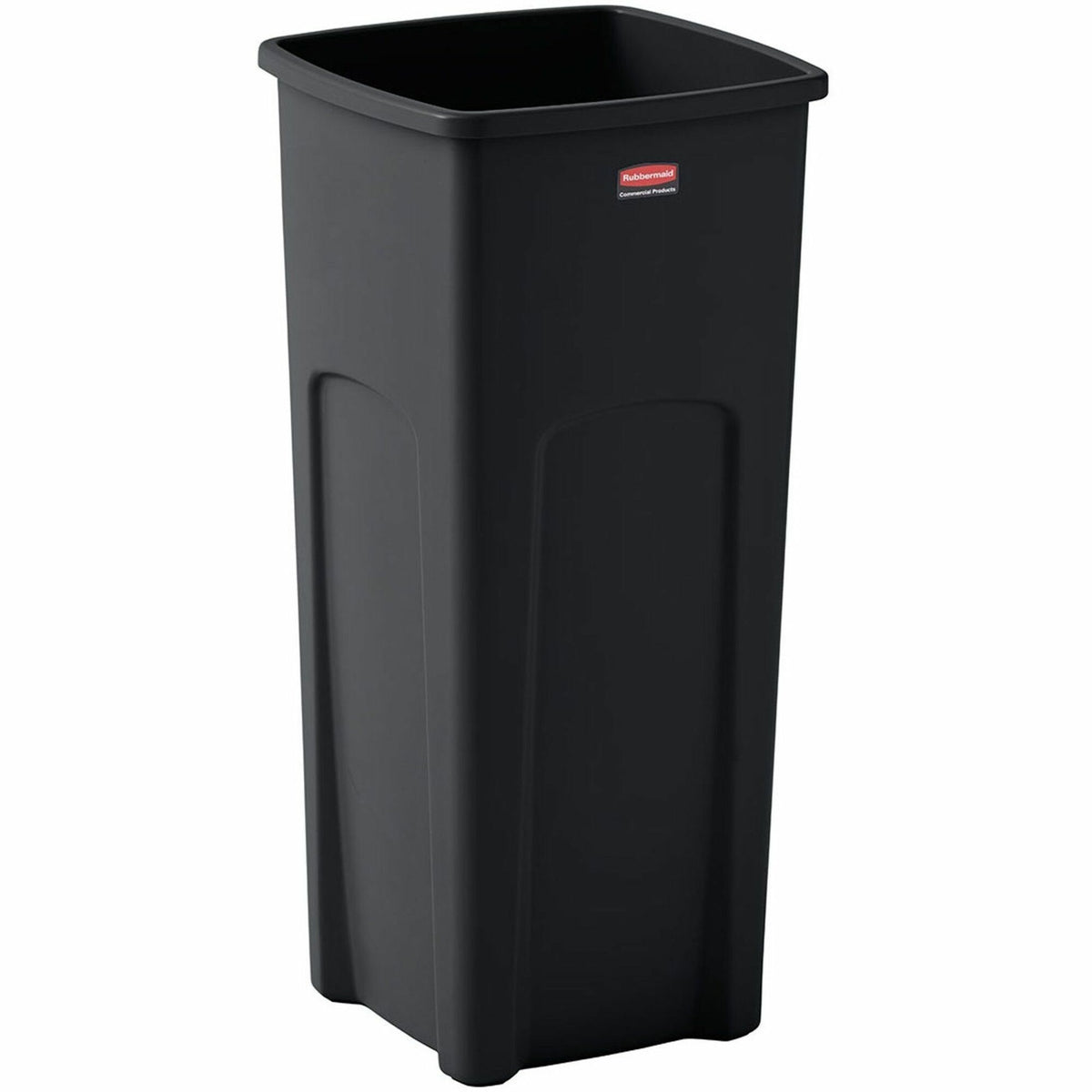 Rubbermaid Commercial Untouchable 23 gal Square Container - Crack Resistant - Waste Containers & Lids