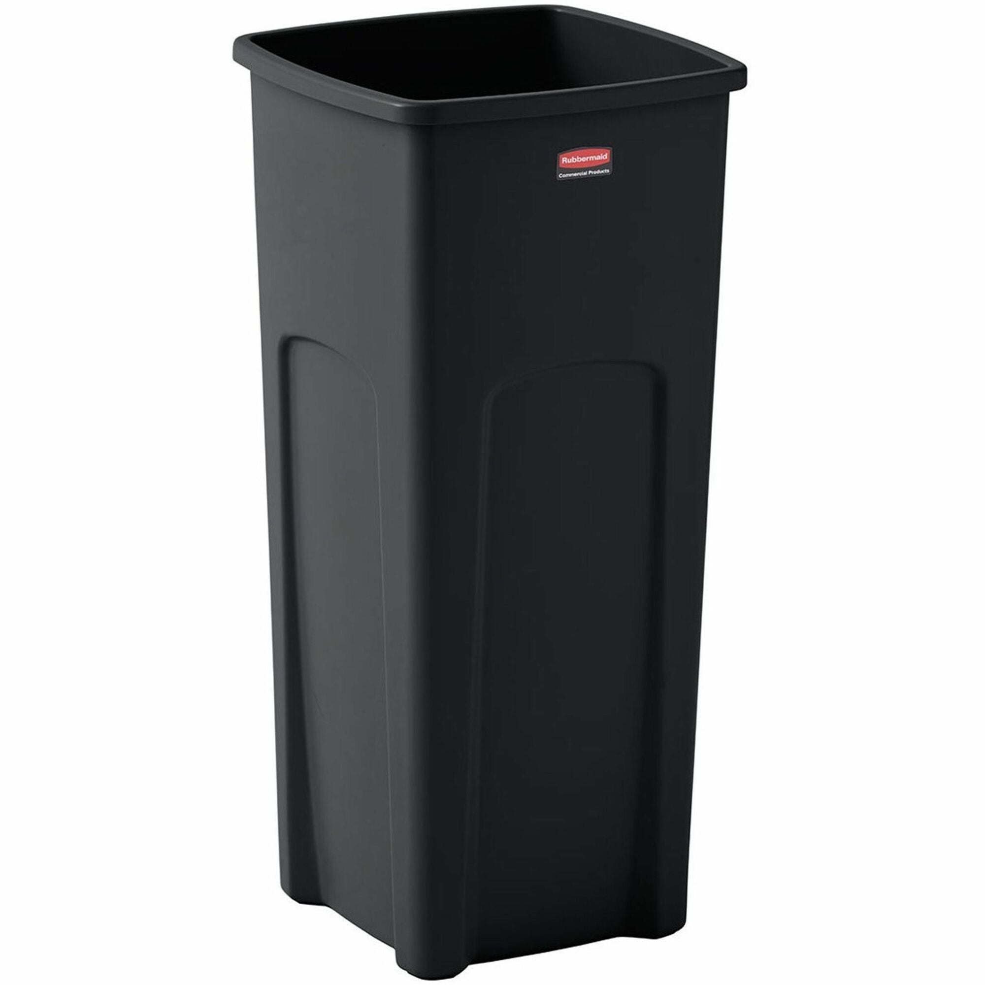 Rubbermaid Commercial Untouchable 23 gal Square Container - Crack Resistant - Waste Containers & Lids