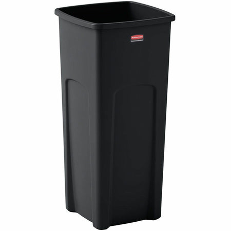 Rubbermaid Commercial Untouchable 23 gal Square Container - Crack Resistant - Waste Containers & Lids