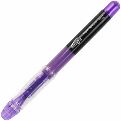 Integra Liquid Highlighters: Chisel Marker Point - Purple Ink - 1 Dozen - Highlighters