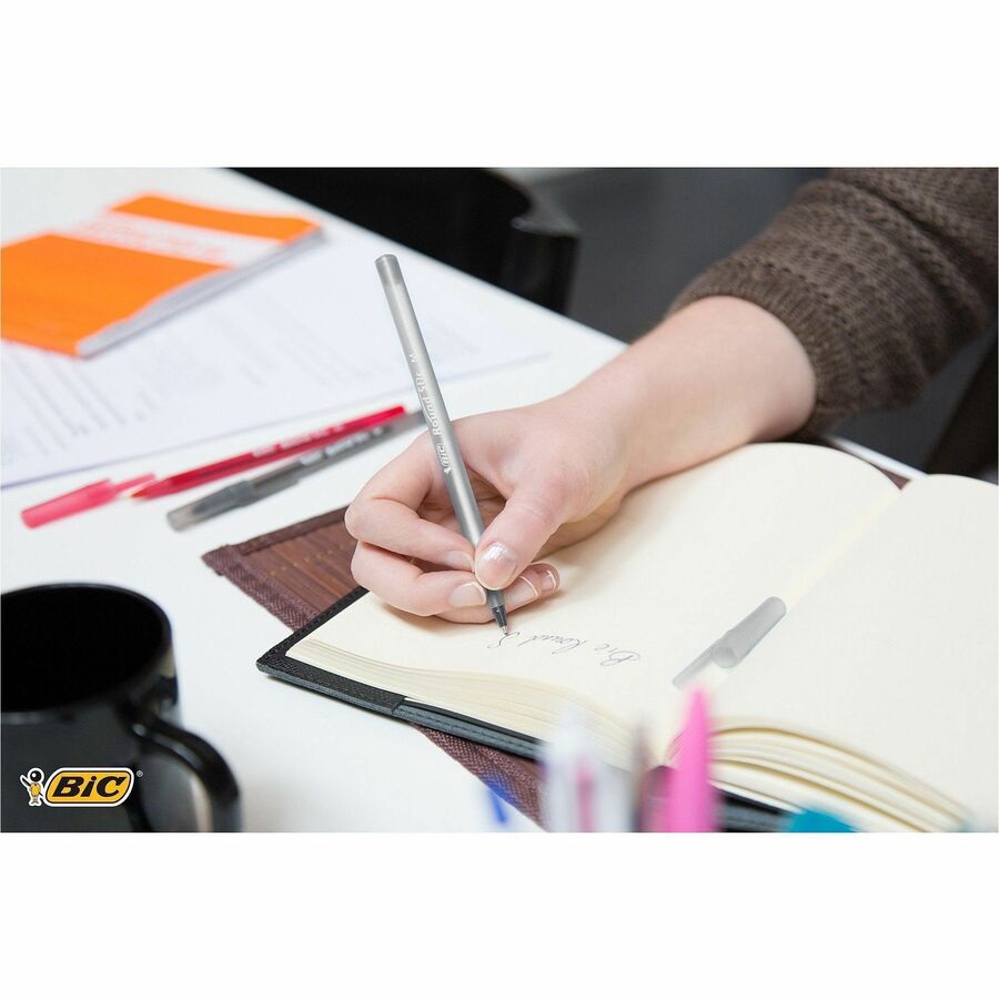 BIC Round Stic Ballpoint Pens - Alternate-Image4
