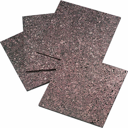 Quartet Dark Cork Tiles: Self-stick Self-healing - 12’’ x - Brown - 4 Pack - Bulletin Boards