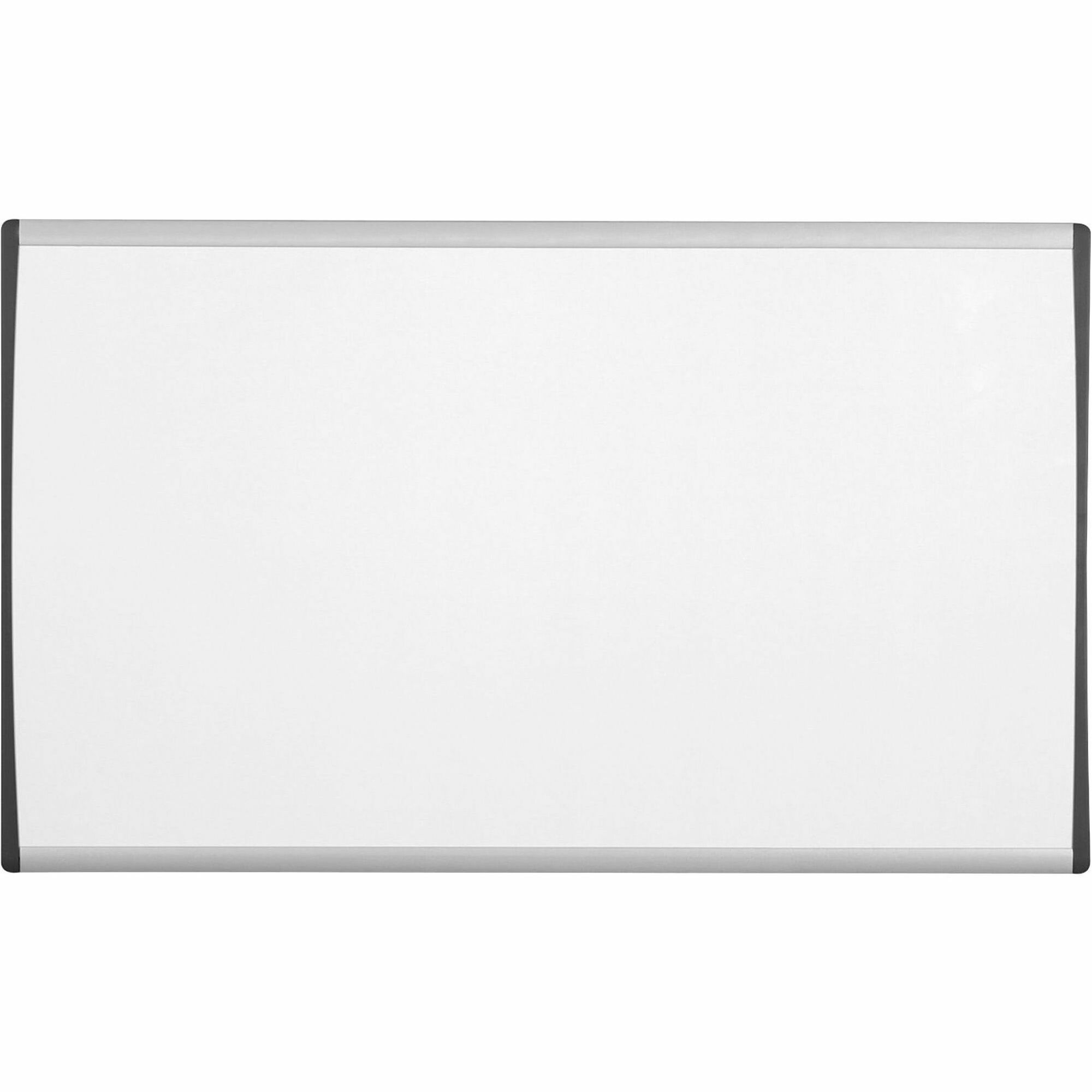 Quartet Arc Cubicle Magnetic Whiteboard - 24" (2 ft) Width x 14" (1.2 ft) Height - White Painted Steel Surface - Silver Aluminum Frame - Horizontal - Magnetic - Durable, Flexible, Smooth Surface, Smooth Surface - 1 Each