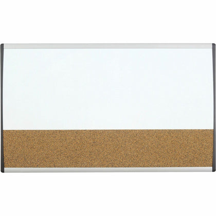 Quartet Arc Cubicle Combination Board - 30’’ x 18’’ - White Cork - Magnetic - Combo Boards