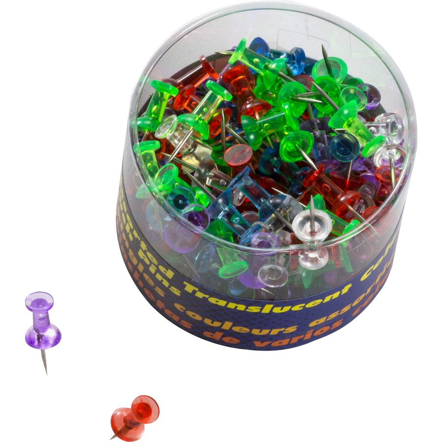 Officemate Translucent Pushpins - Top