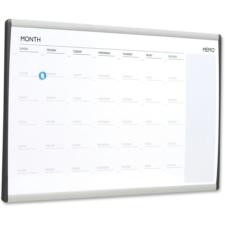 Quartet Arc Cubicle Whiteboard Calendar - Right