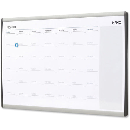 Quartet Arc Cubicle Whiteboard Calendar - Left