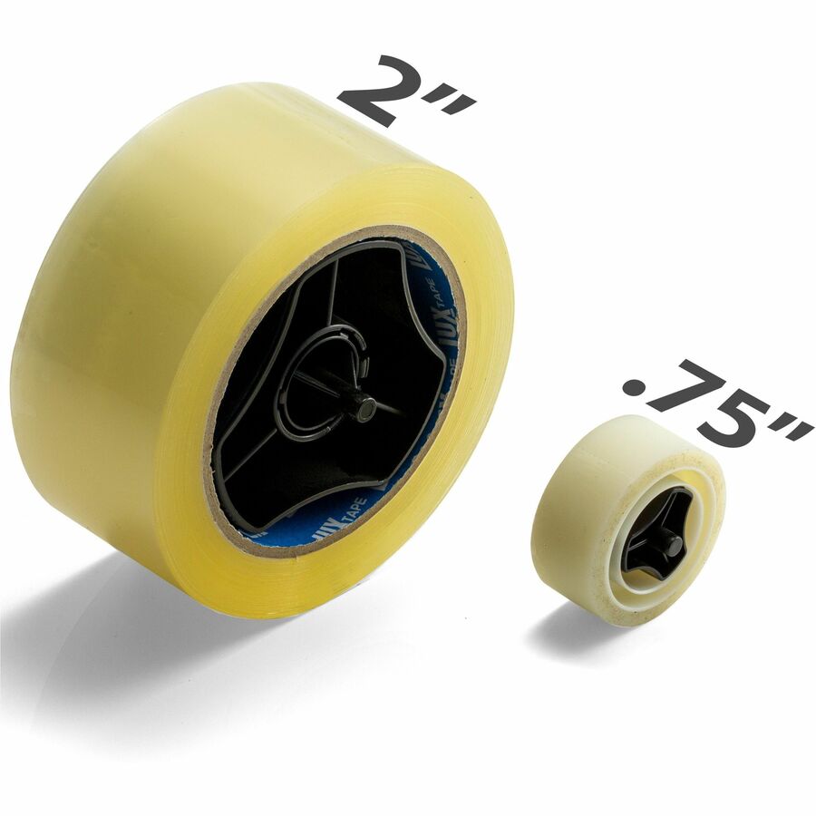 Officemate 96690 Deluxe Heavy Duty Two Roll Tape Dispenser - Holds Total 2 Tape(s) - Heavy Duty - Black - 1 Each