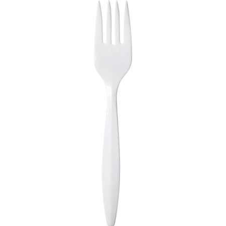 Dixie Medium-weight Disposable Forks by GP Pro - Fork - 1000 x Fork - White - 1000 / Carton
