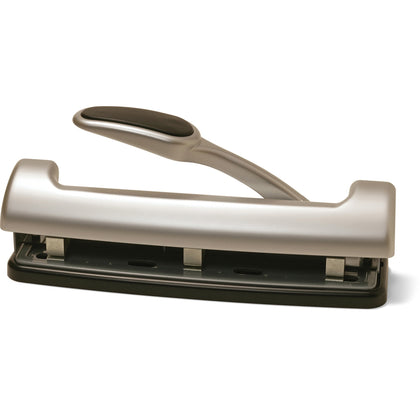 Officemate EZ Lever Adjustable Hole Punch: 3 Punch Heads 15 Sheet Capacity - Paper Punches