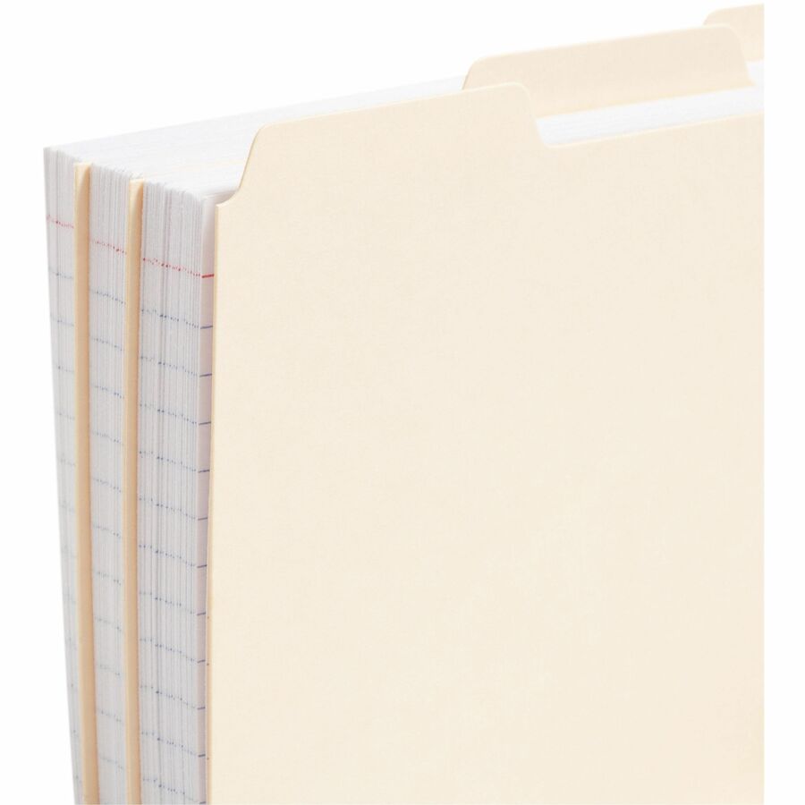 Smead Card Guides with Blank Tab - Blank Tab(s) - 4" Width x 6" Length - Manila Divider - 10% Recycled - 100 / Box