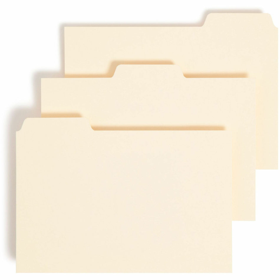 Smead Card Guides with Blank Tab - Blank Tab(s) - 4" Width x 6" Length - Manila Divider - 10% Recycled - 100 / Box