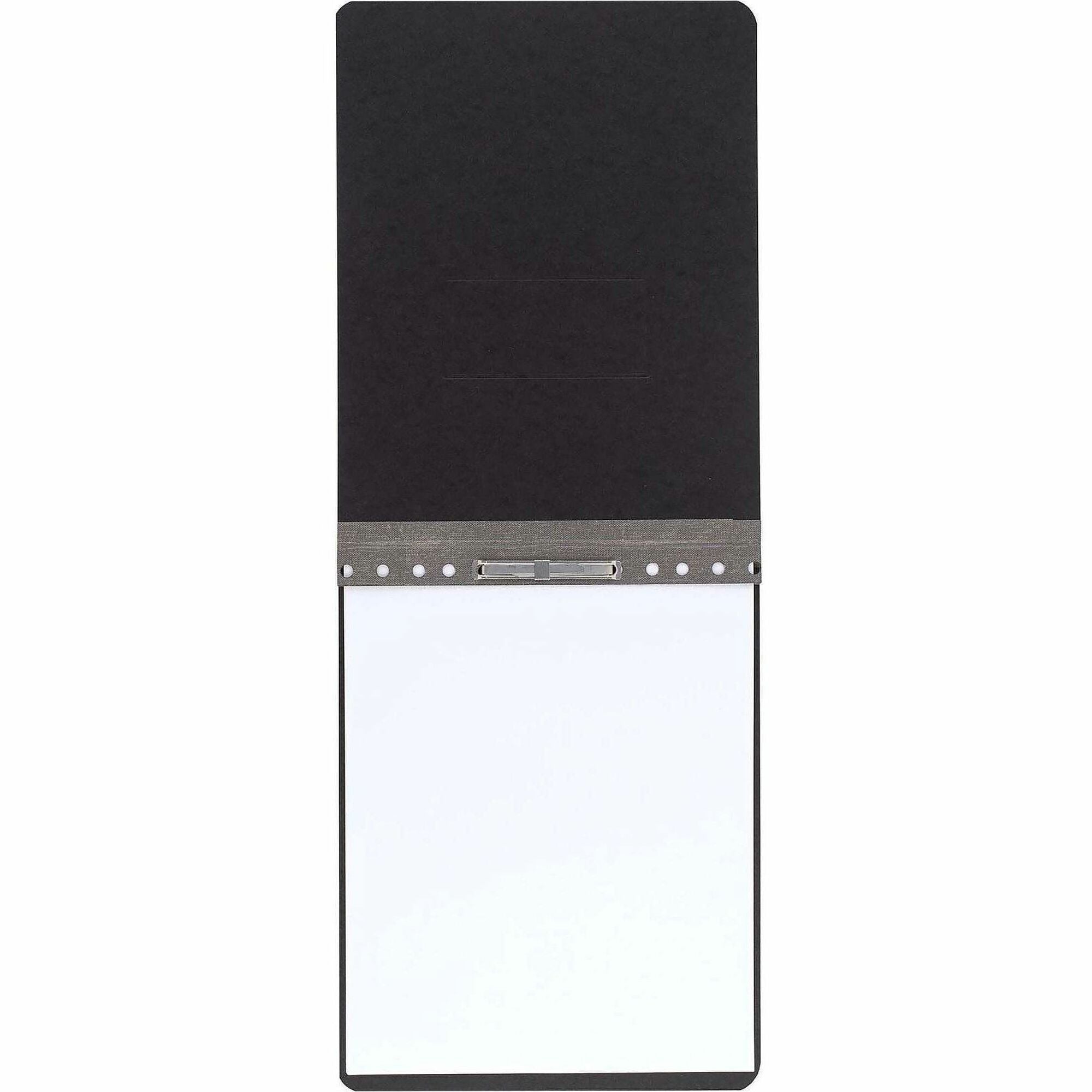 ACCO Letter Recycled Report Cover - 2" Folder Capacity - 8 1/2" x 11" - 20 pt. - Pressboard, Tyvek - Black - 30% Recycled - 1 Each