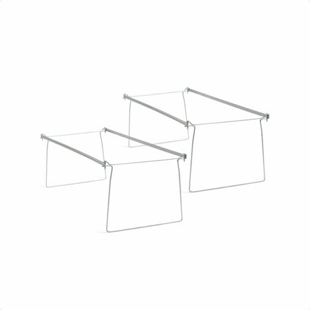 Smead Hanging Folder Frames - Letter - 23" to 27" Long - Steel - Gray - 2 / Pack