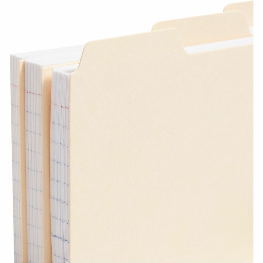 Smead Card Guides with Blank Tab - Blank Tab(s) - 3" Width x 5" Length - Manila Divider - 10% Recycled - 100 / Box