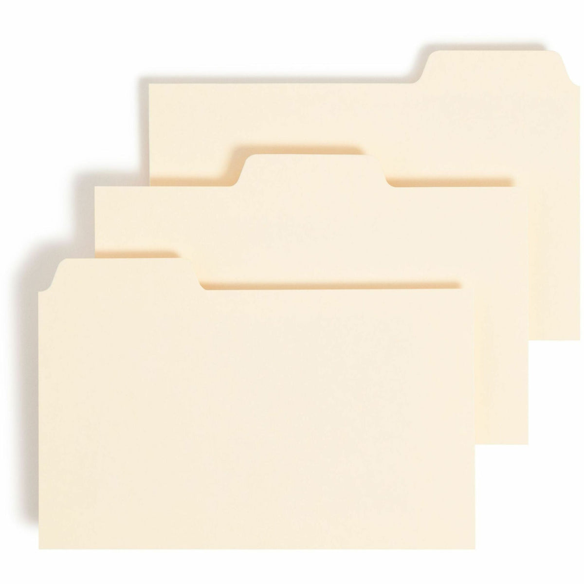 Smead Card Guides with Blank Tab - Blank Tab(s) - 3" Width x 5" Length - Manila Divider - 10% Recycled - 100 / Box