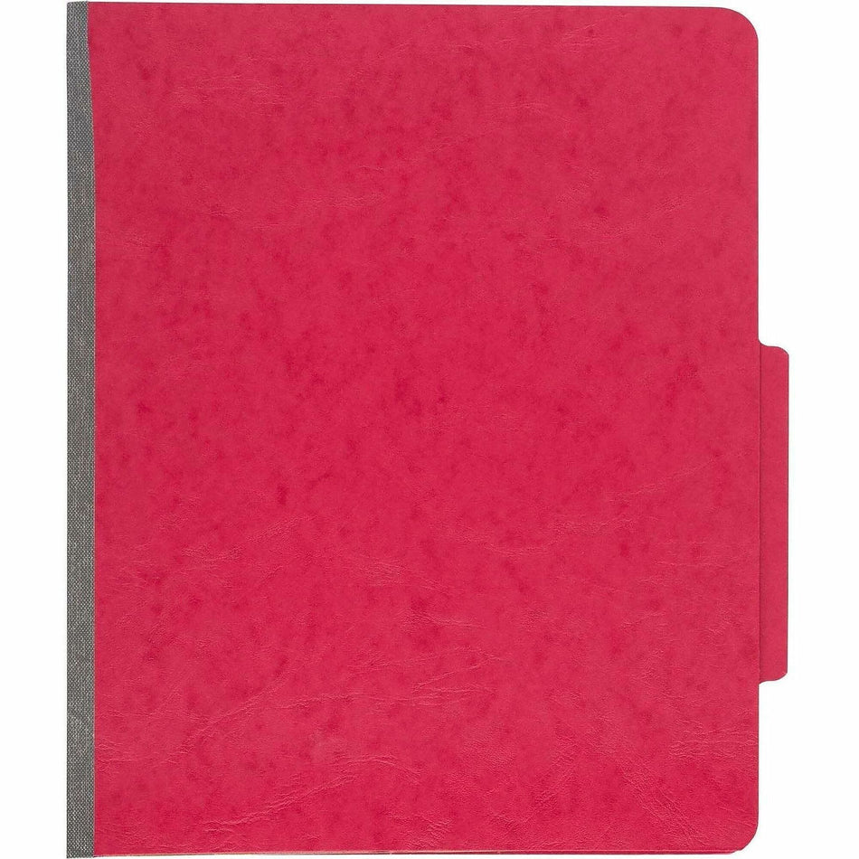 ACCO ColorLife Letter Classification Folder - 2" Folder Capacity - 8 1/2" x 11" - 4 Fastener(s) - Top Tab Location - Right of Center Tab Position - 4 Divider(s) - Presstex - Executive Red - 10 / Box