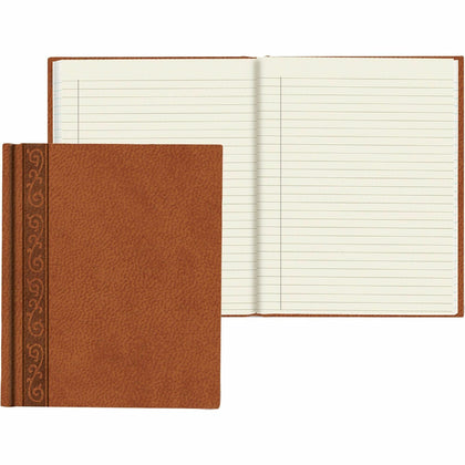 Rediform DaVinci Executive Journal - 150 Sheets Ruled Margin - Cream Paper Tan Cover - Journals