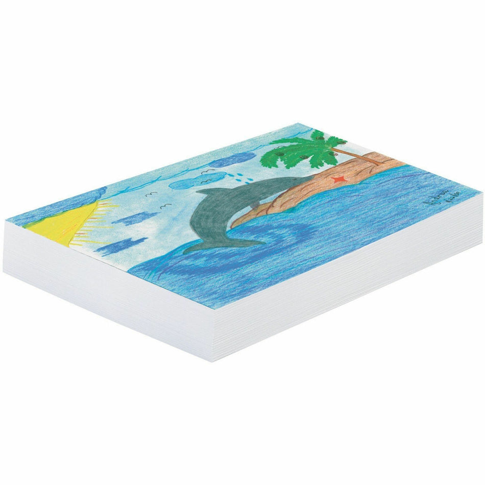 Pacon Newsprint Paper - 500 Sheets - Plain - 18" x 24" Sheet Size - White Paper - 500 / Ream