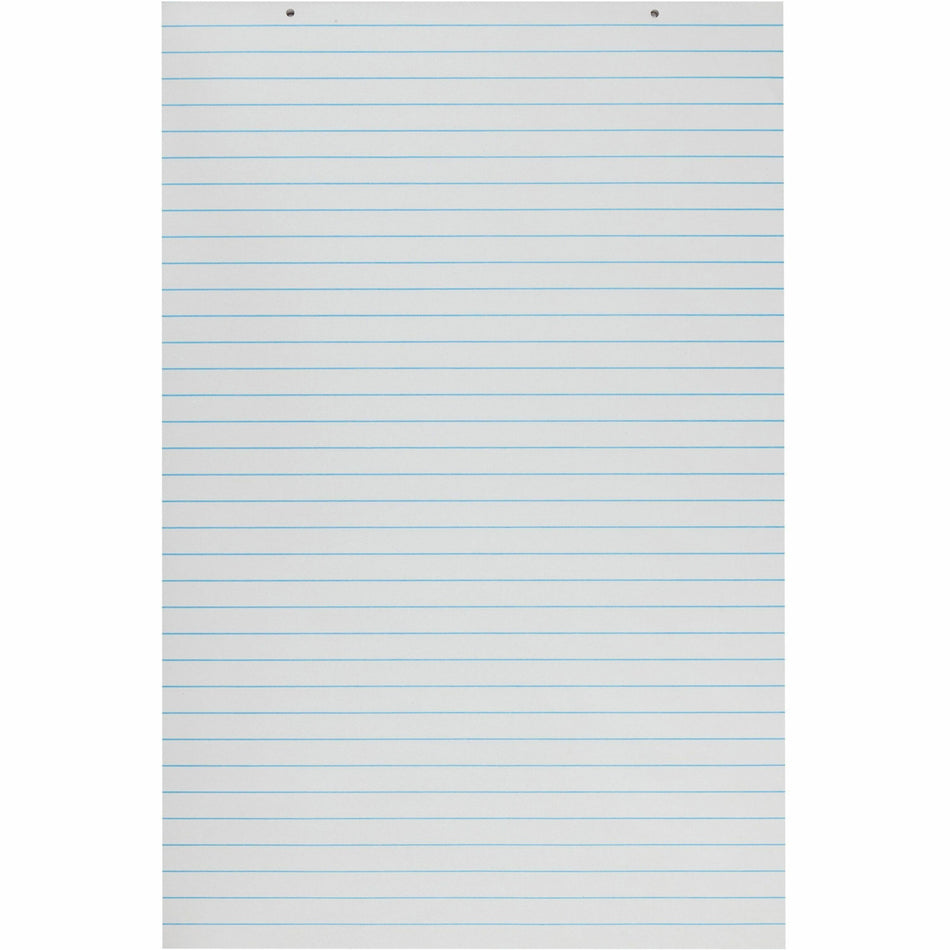 Pacon Ruled Chart Pad - 100 Sheets - Glue - Front Ruling Surface - 1" Ruled - 24" x 36" Sheet Size - White Paper - Chipboard Backing, Hole-punched, Recyclable - 1 Each